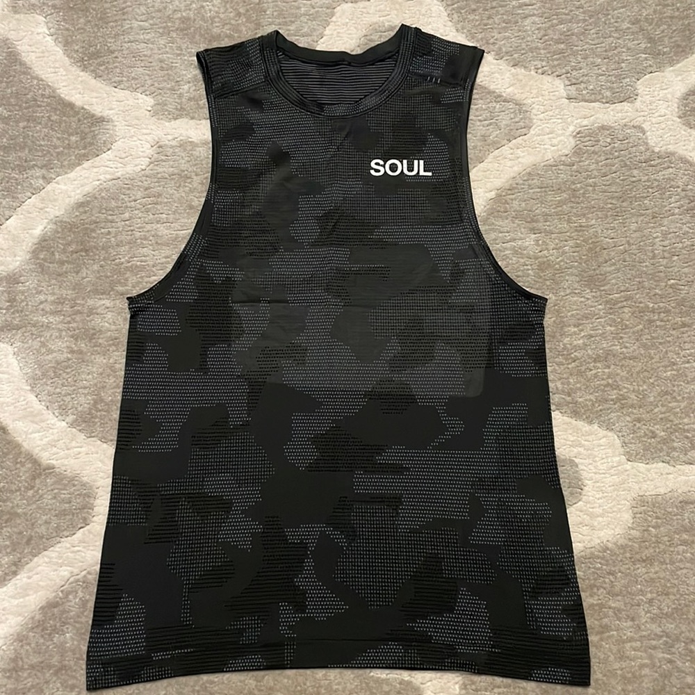 Men’s lululemon x SoulCycle Metal Vent Tank | S | Black Camo